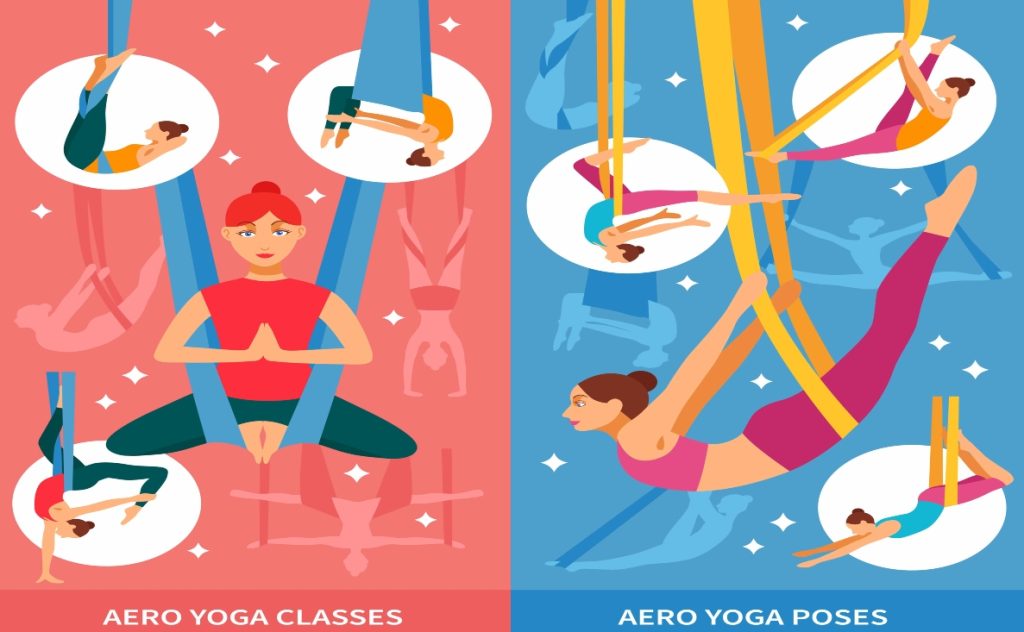 aerial yoga poses goa